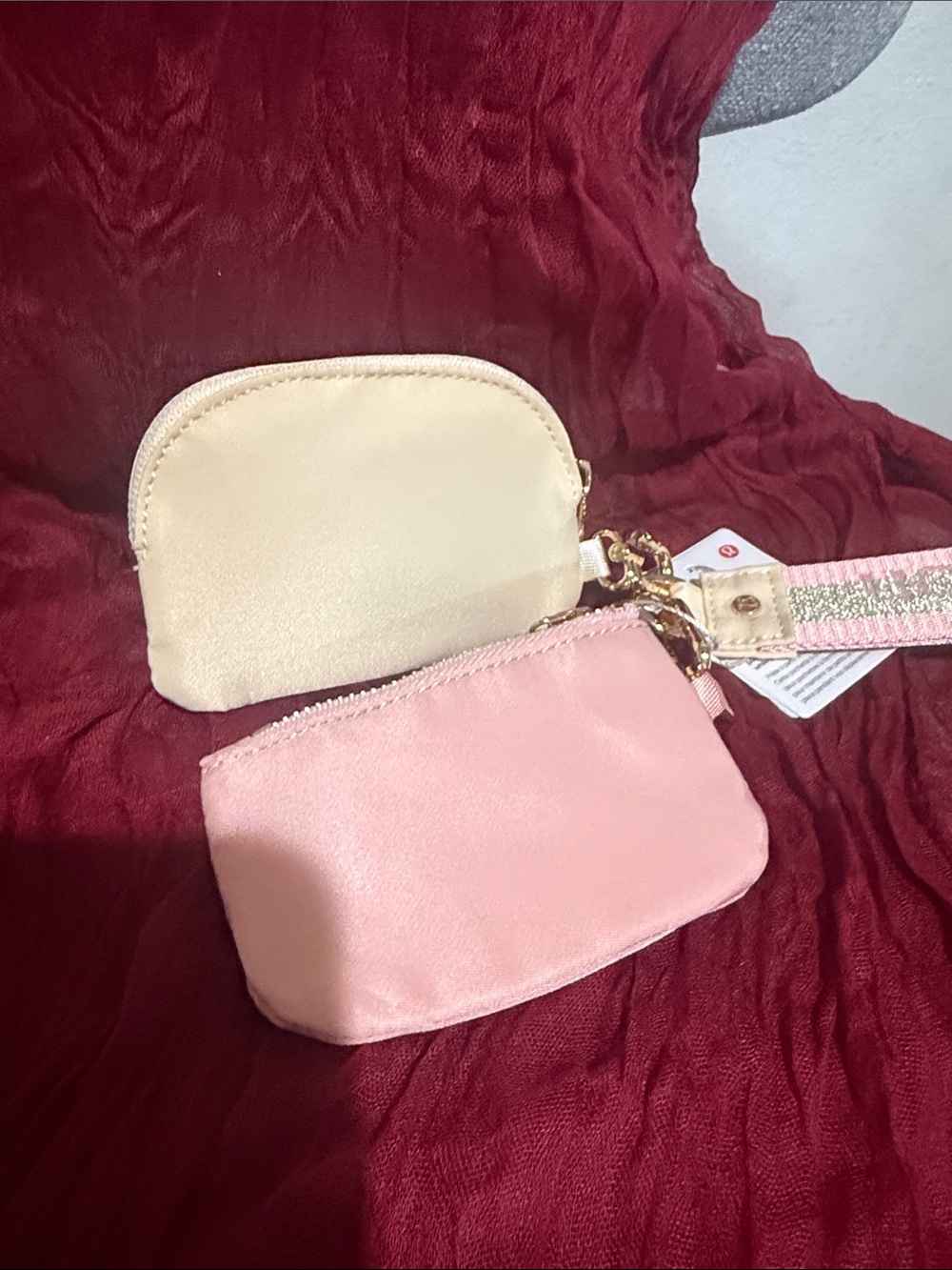 lululemon athletica Pink and Gold Key & Card Holder Wristlet - Picture 4 of 6